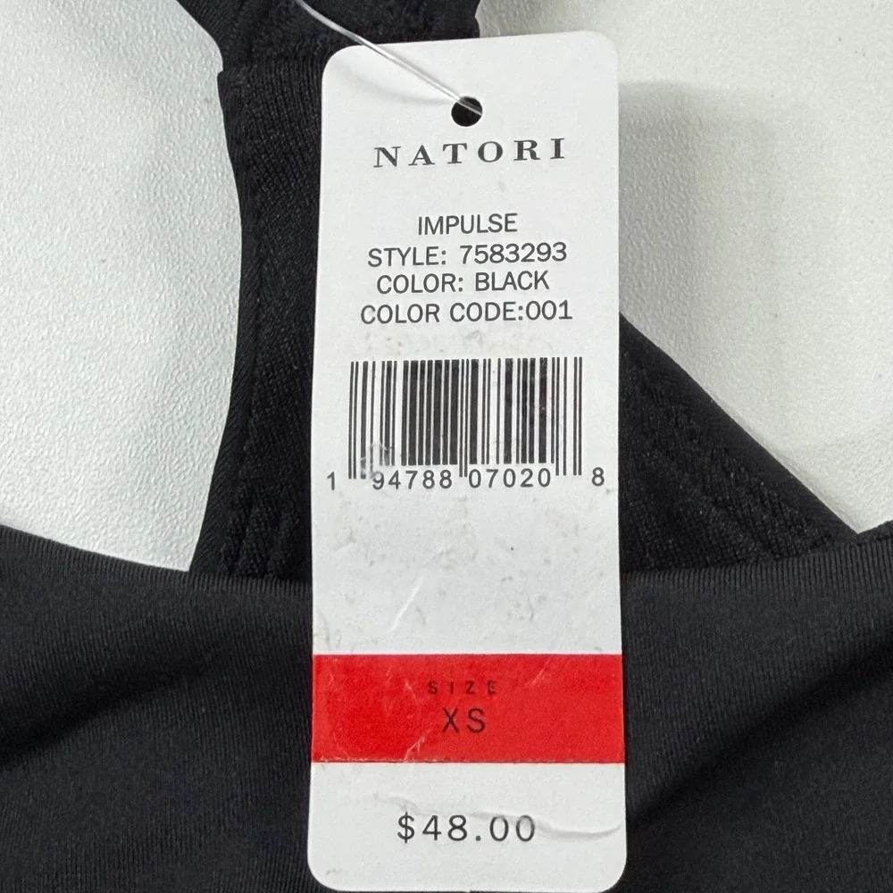 Natori Impulse Sports Bra Women XS Black Activewear Yoga Gym 7583293 - Picture 3 of 8